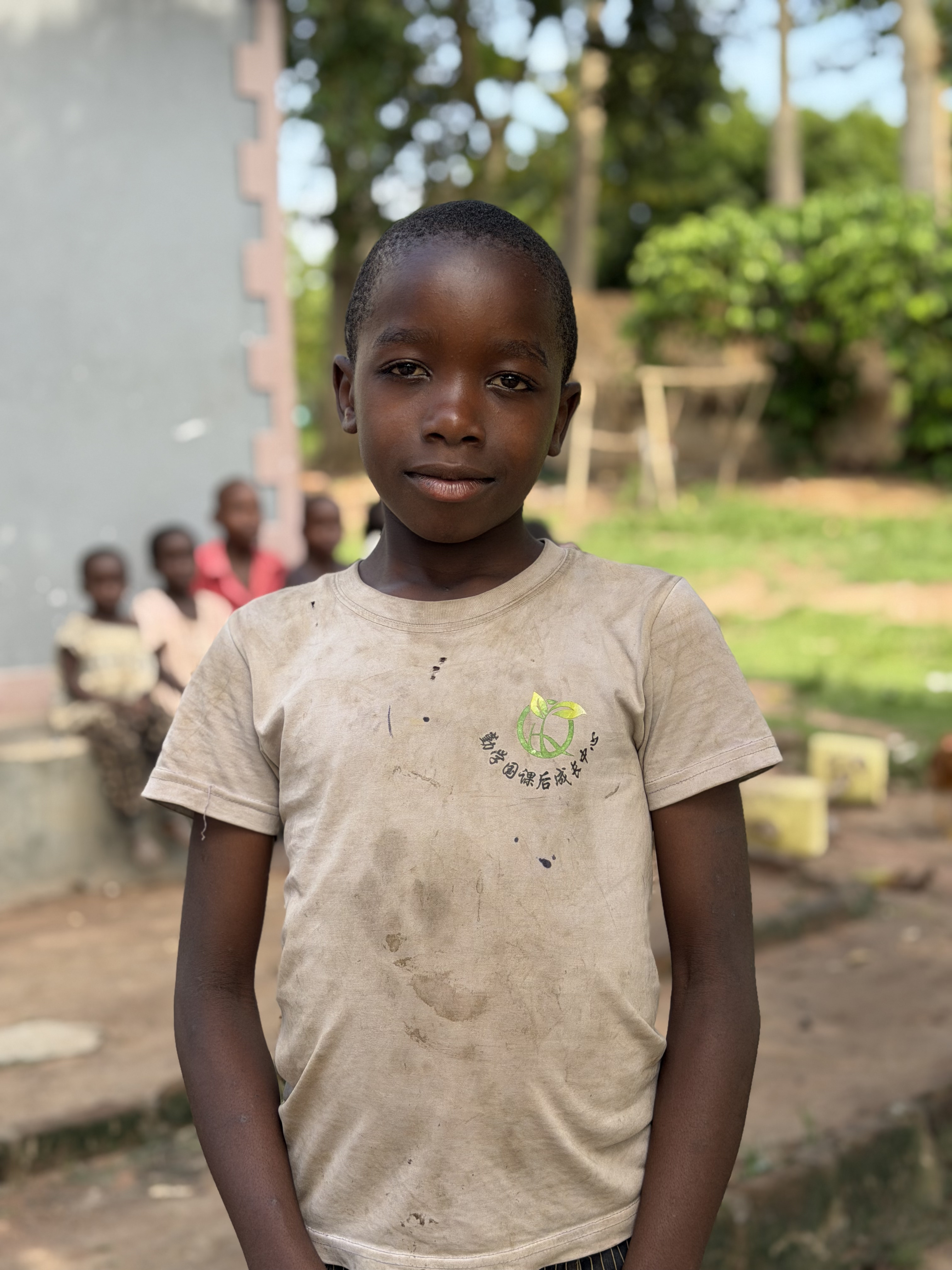 Smiling child in school